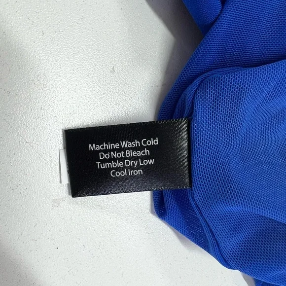 Boston Proper Hardware Detail Blouson Knit Top Deep Ocean Blue NEW Size Small - Picture 11 of 13